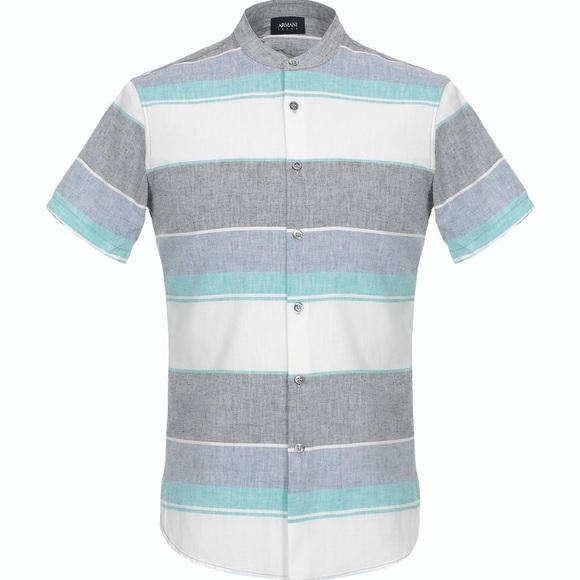 Armani Jeans Striped Shirt - Picture 1 of 2